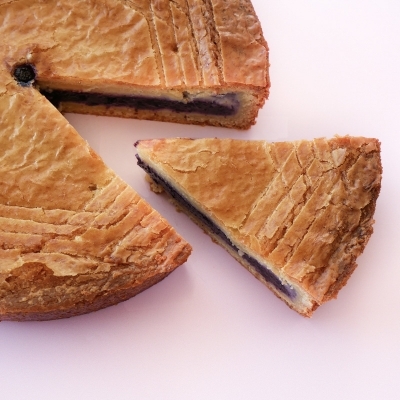 Gâteau basque myrtilles