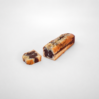 Cake marbré vanille & chocolat