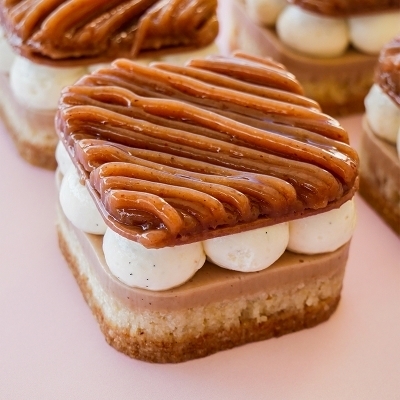 Entremet marron cassis